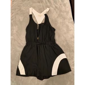 Black and white romper